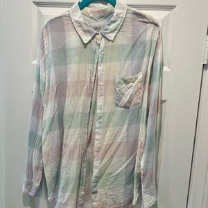 Rails ~ Women’s ~ Multi-Colored Plaid Collared Shirt ~ Medium